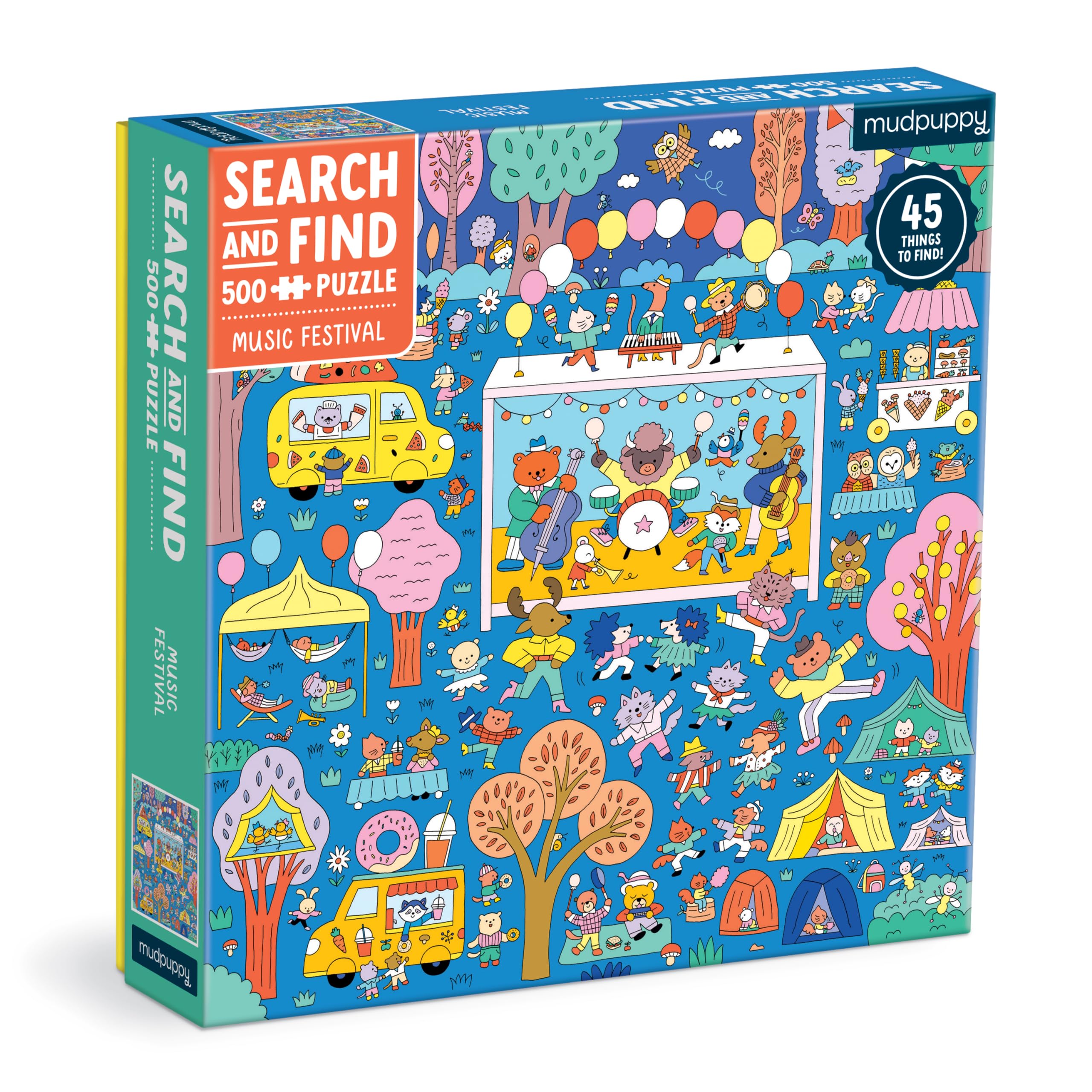 Amazon.com: Mudpuppy Music Festival 500 Piece Search and Find